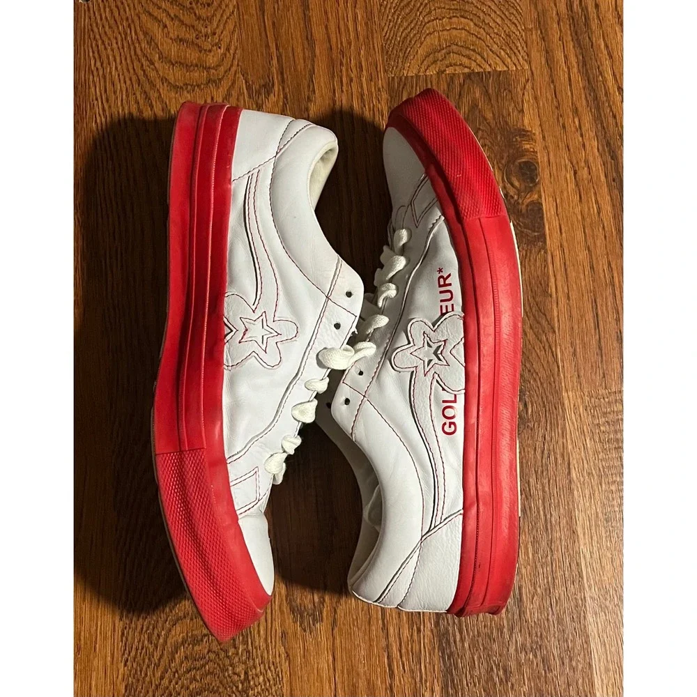 Converse One Star Golf Le Fleur Tyler The Creator White Red Mens 11 - Picture 5 of 8